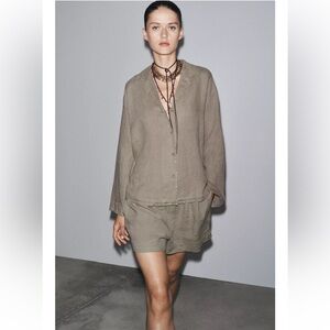 100% Linen ZARA shorts